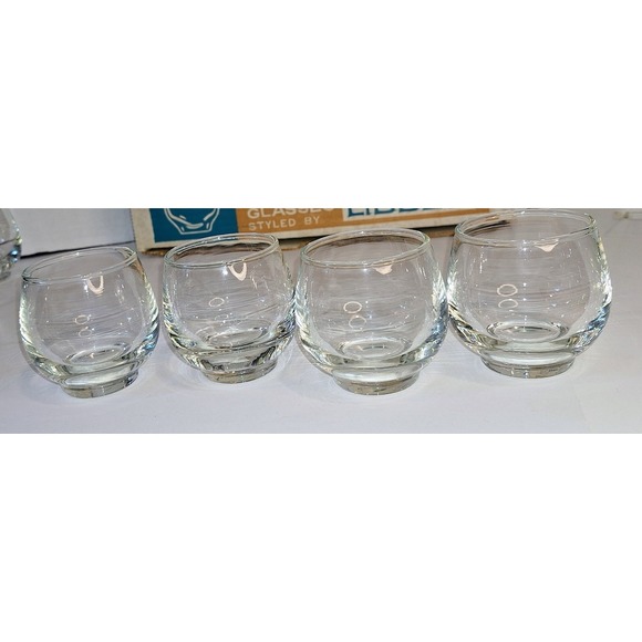 Lot Of 8 Vintage Libbey Tempo Cocktail Glasses Clear 4.5 Ounce - Picture 4 of 6